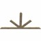 Ekena Millwork Saratoga Rough Sawn Timber Gable Bracket, Douglas Fir, 108"W x 58"H x 2"D x 6"F, 13/12 Pitch GBW108X58X0206SAR00RDF - alternate 3